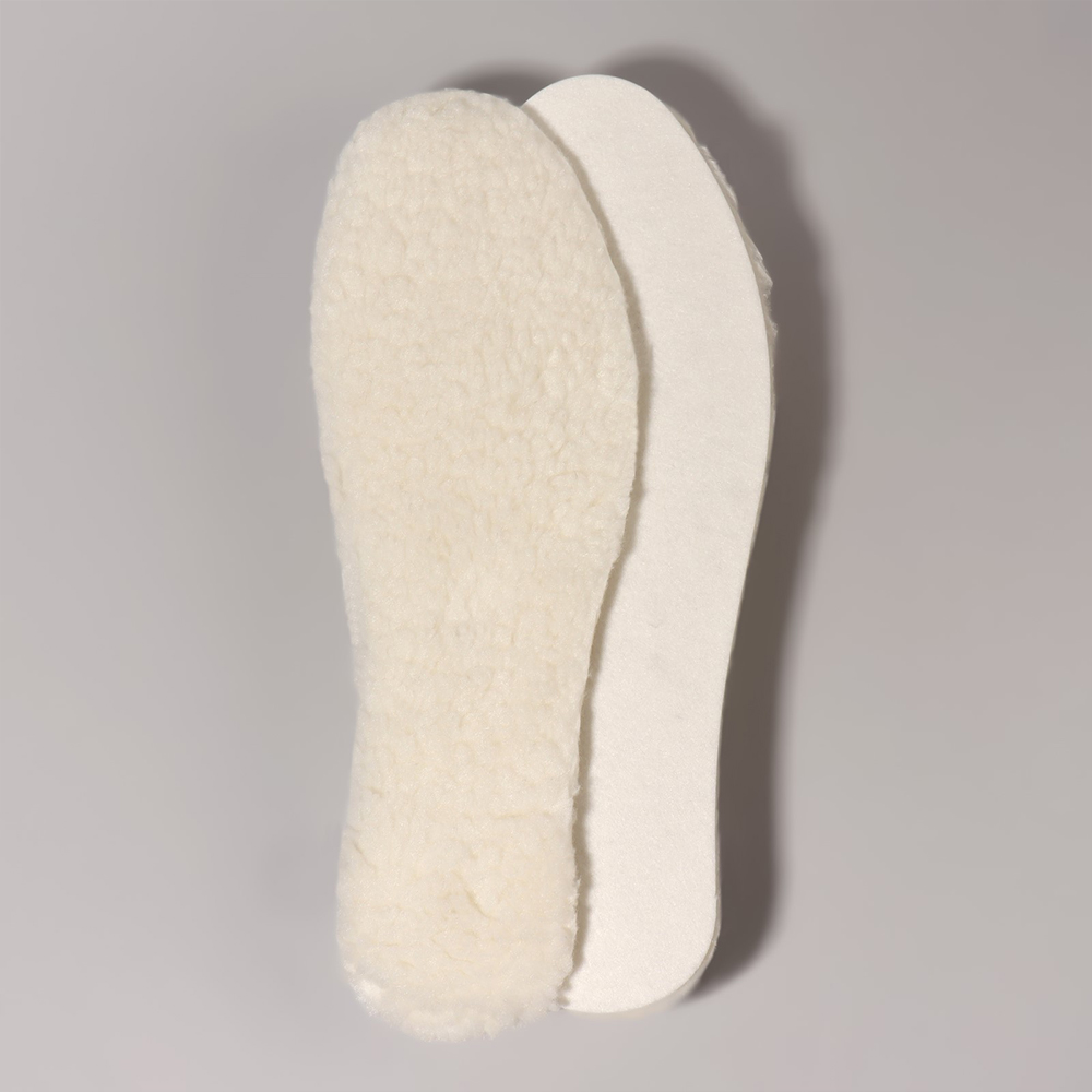 картинка Стельки для обуви Штрих 7674629 утеплённые,войлочные,шерстяные,двухслойные, размер 36-45, белый 