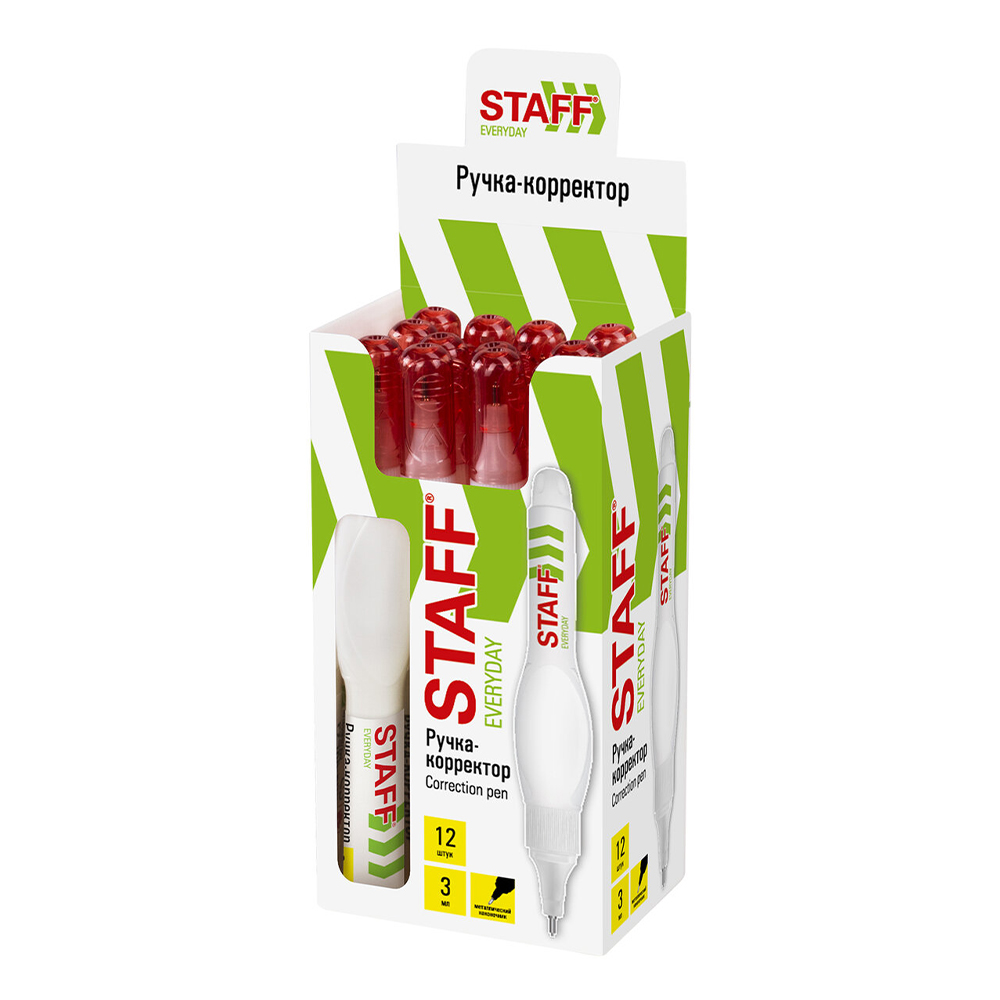 Штрих-ручка Staff 227570 EVERYDAY металлический наконечник, 3 мл