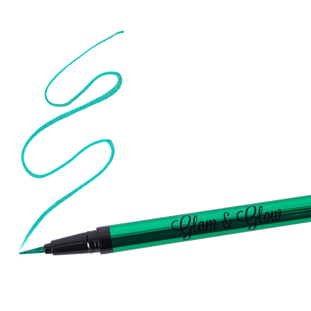 картинка Подводка для глаз Parisa лайнер Glam Glow, зеленый, тон 04 