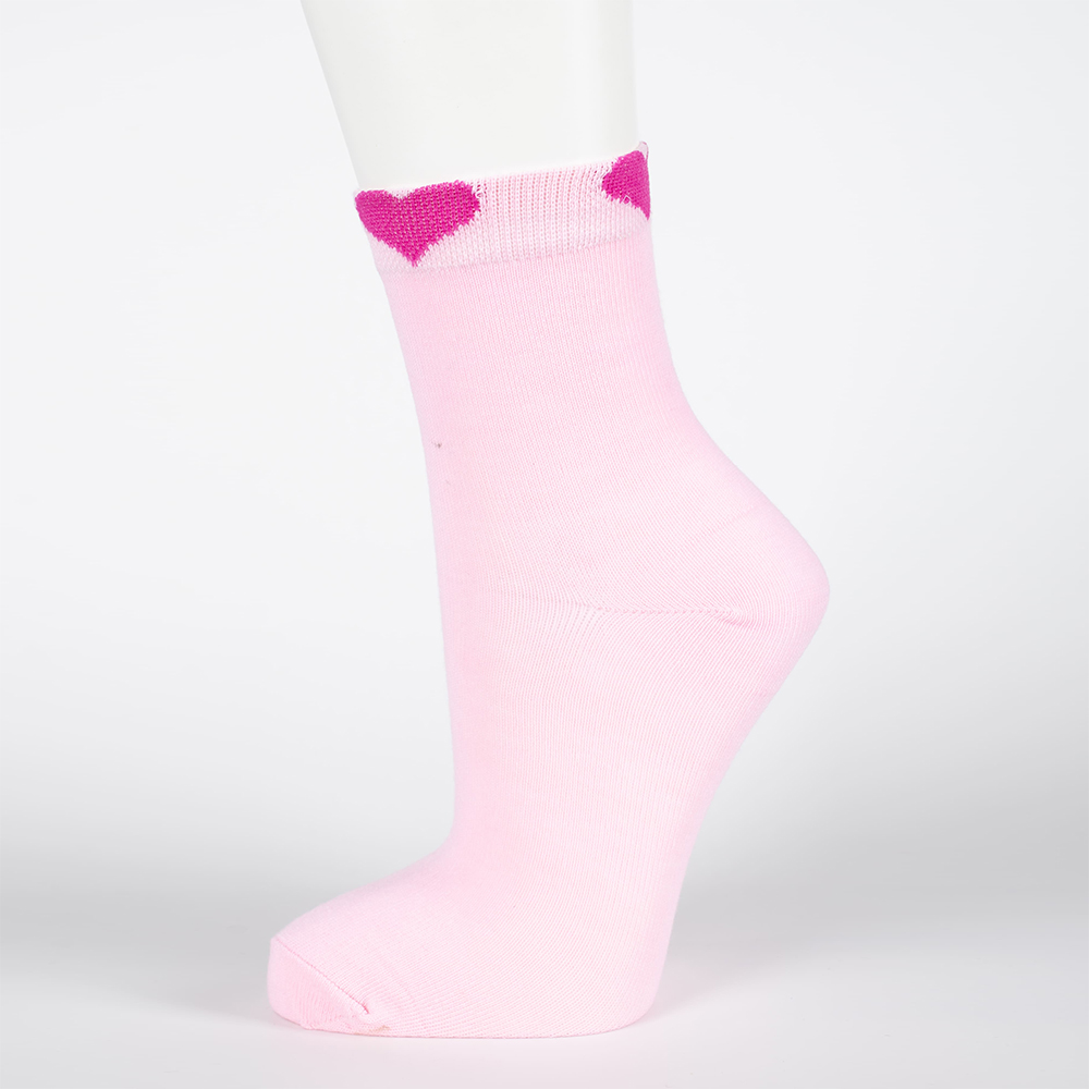 Носки женские Oemen HA025 хлопковые, с сердечками на резинке, размер 23-25, в ассортименте