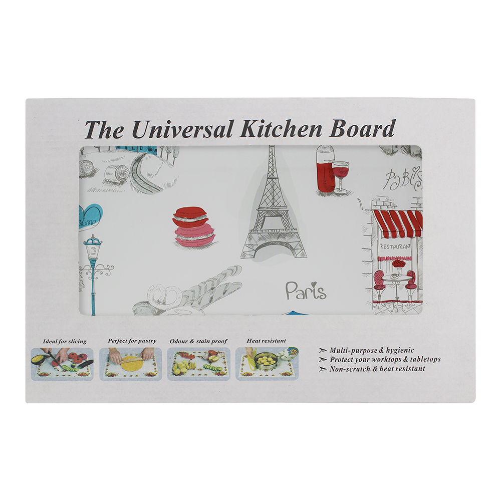 картинка Доска разделочная DRS-01, стекло, париж 