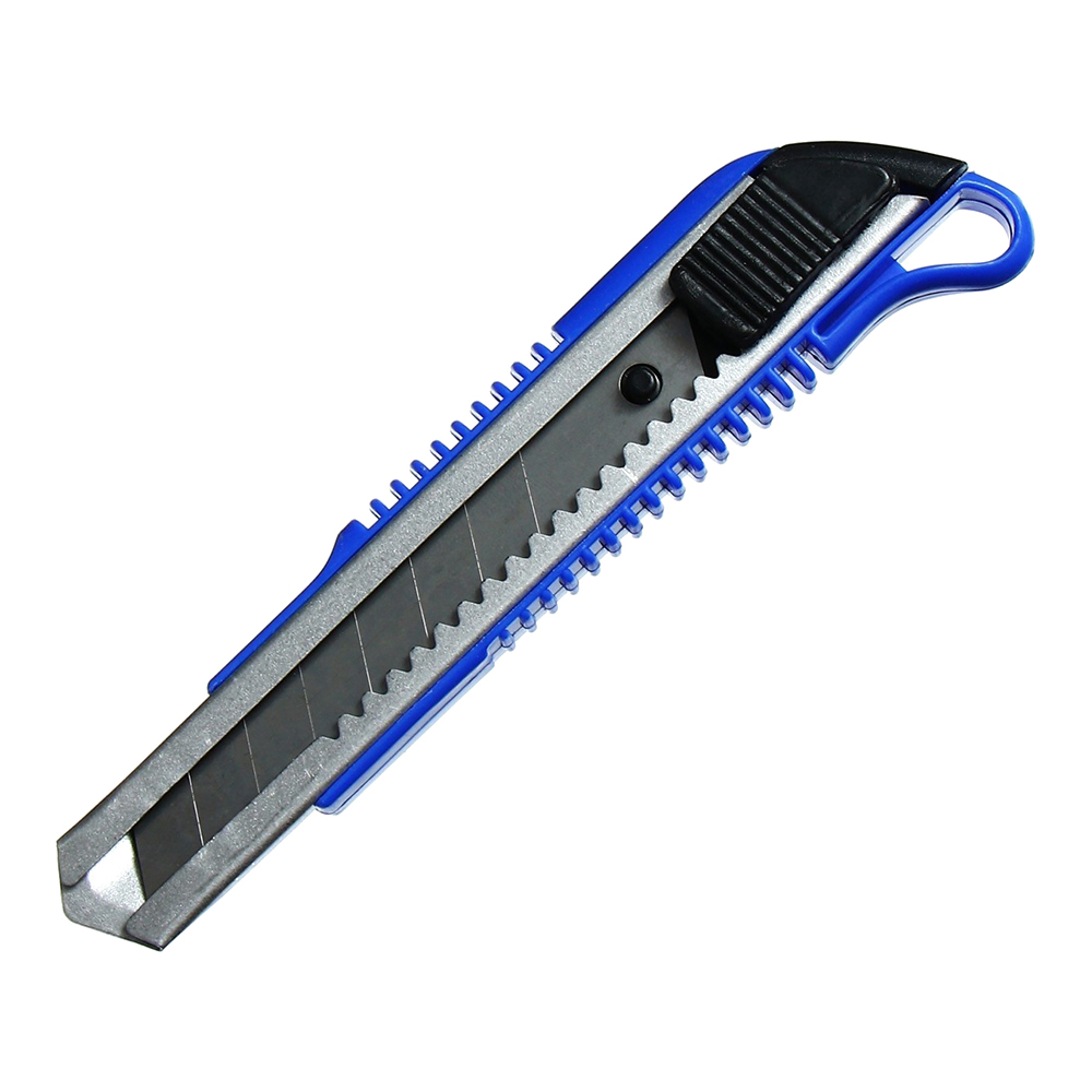 Канцелярский нож Calligrata 550226 с металлическими направляющими, с фиксатором, 18 мм