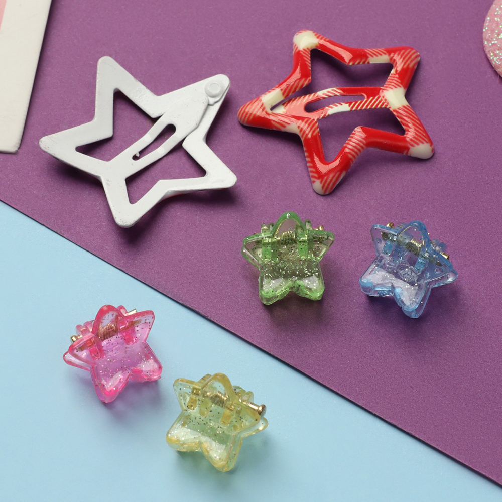 картинка Набор для волос Выбражулька Маленькая звездочка, 4 крабика + 2 невидимки, 6 шт 