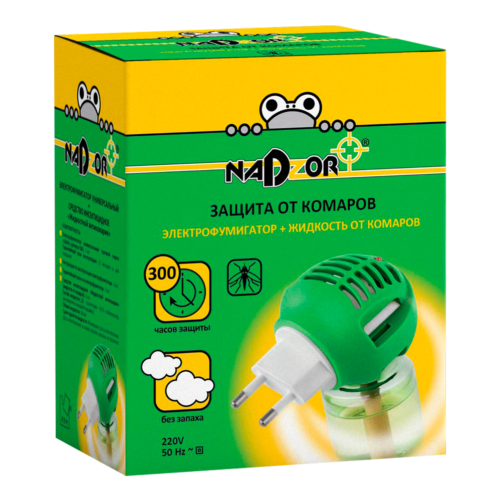 картинка Набор NadzorIKL 001H Электрофумигатор + жидкость 30 ночей 