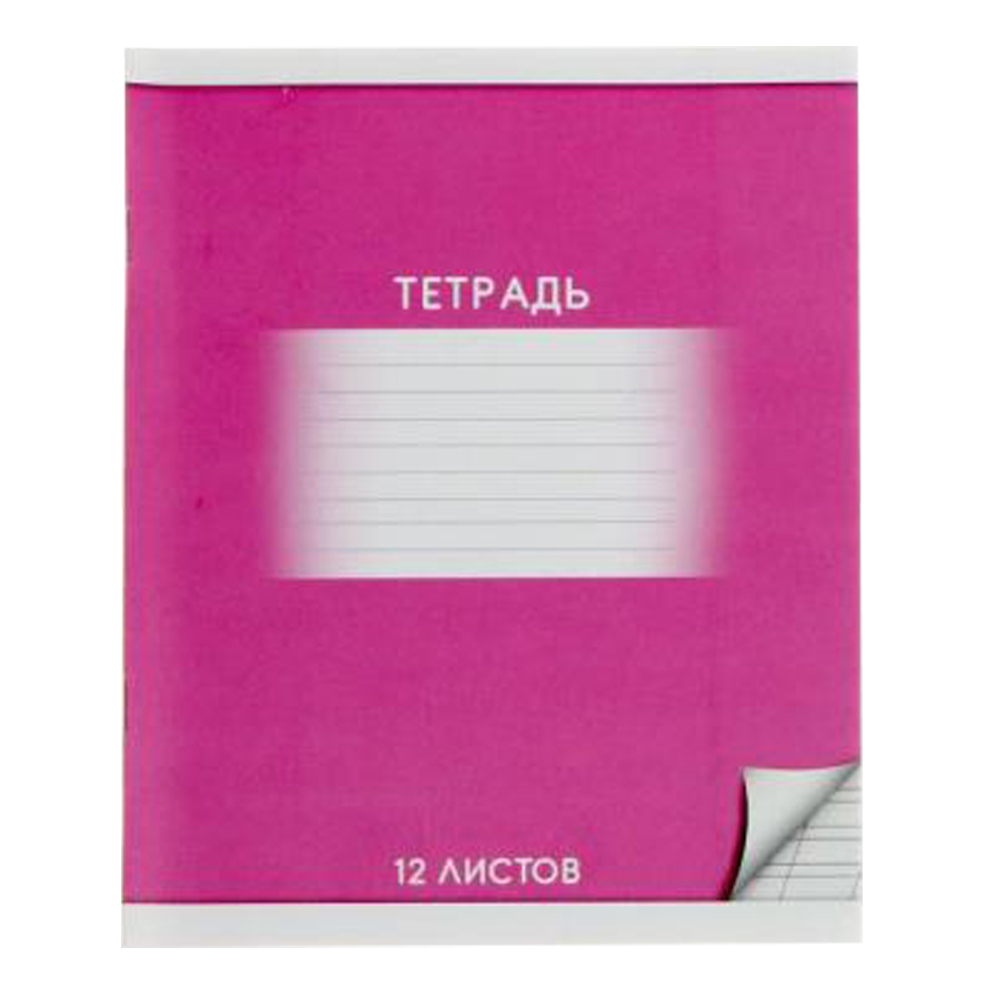 Тетрадь Calligrata 4981362 Школьная, в косую линейку, 12 листов