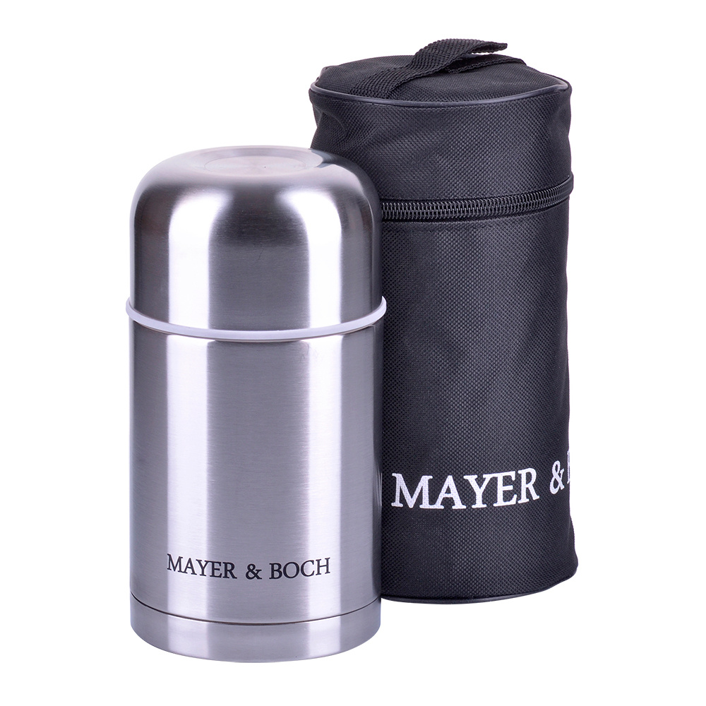 картинка Термос Mayer Boch 28040 с чехлом, нержавеющая сталь, 600 мл 