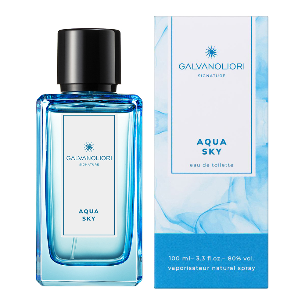 Туалетная вода Galvanoliori Signature Aqua Sky, аромат-свежесть, мужская, 100 мл
