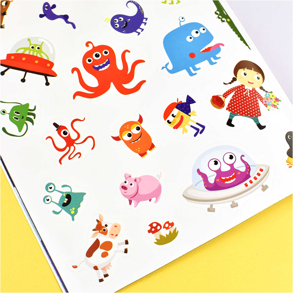 картинка Книга 59630 Удивительный космос, с наклейками, 6 листов 