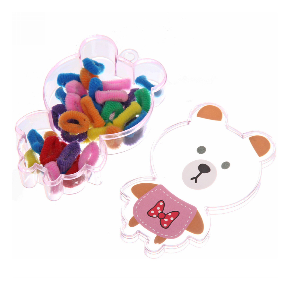 картинка Набор для волос 786-727 Loyal friend - Мишка, резинки, 35 шт 