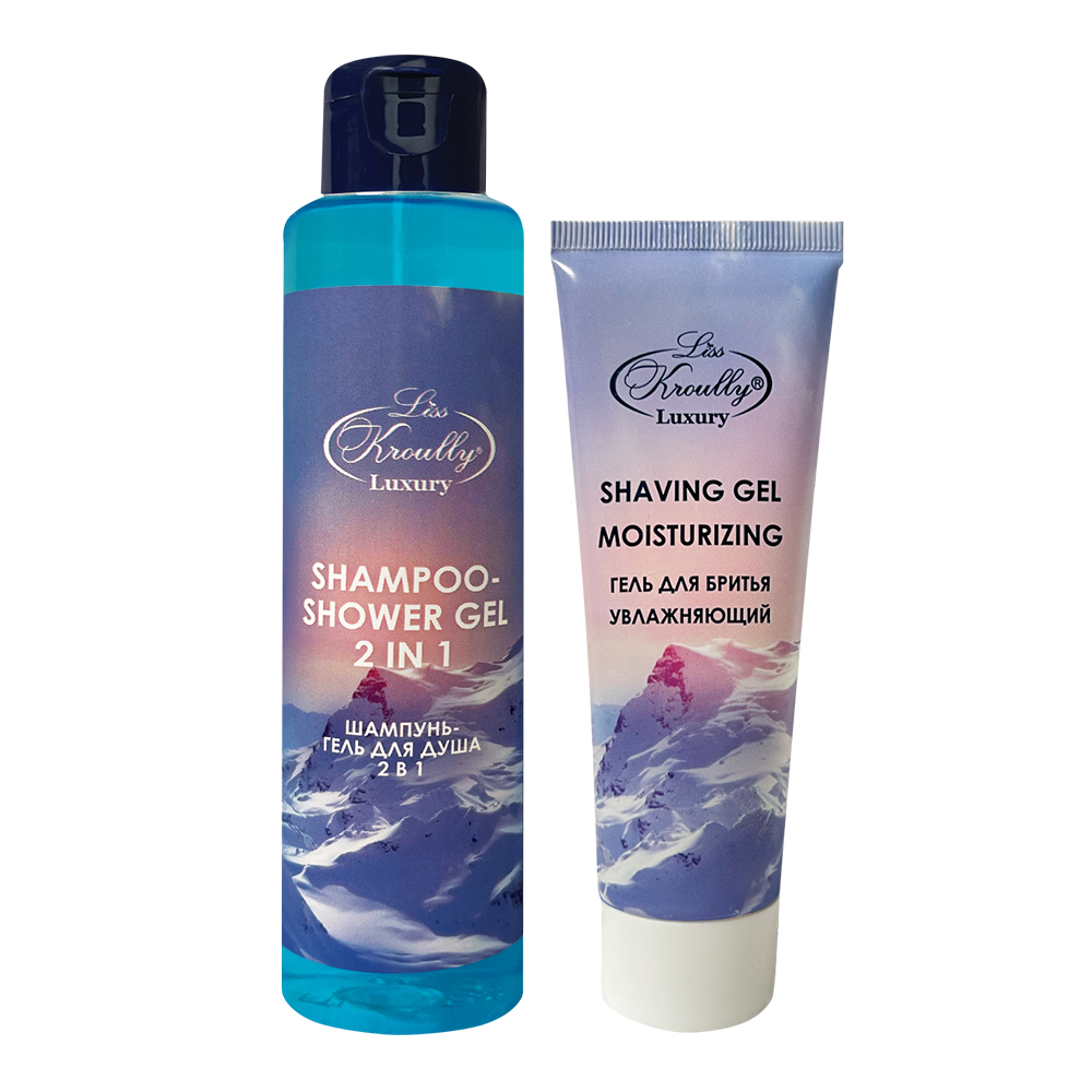 картинка Набор подарочный Liss Kroully (гель для бритья увлажняющий 75 мл + шампунь-гель для душа 2 в 1 260 мл), женский 