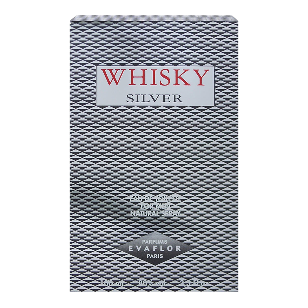 Туалетная вода Whisky Silver древесный аромат, мужская, 100 мл