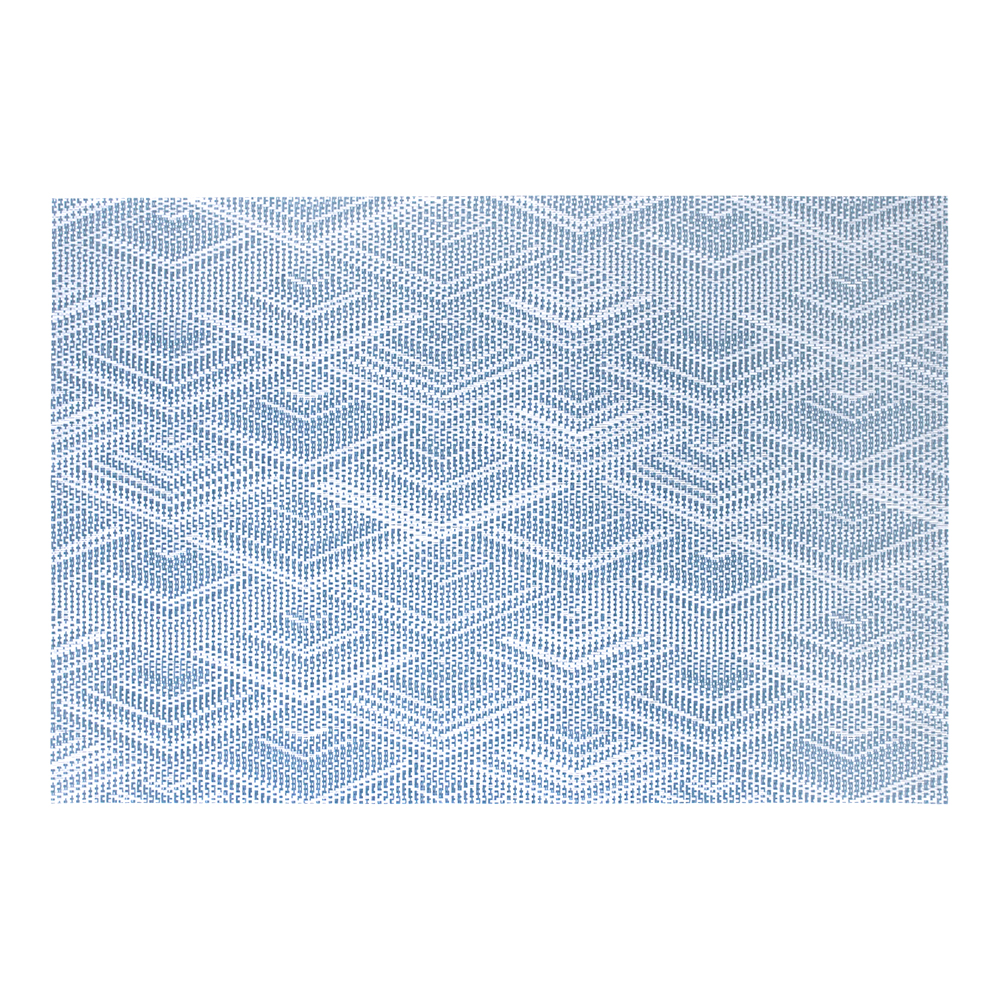 Термосалфетка кухонная 52TSY-4/2 Ромб 30*45 см, ПВХ, голубой, 4 шт