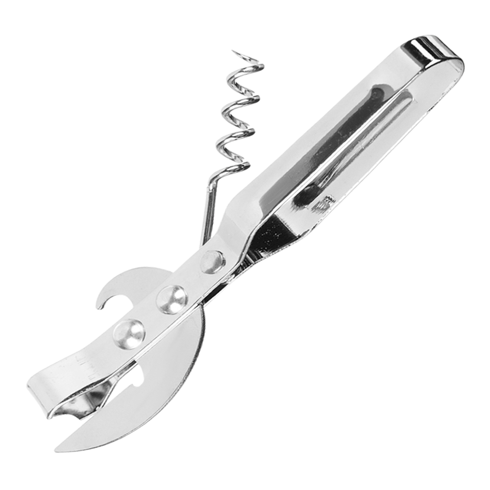 картинка Открывалка KKSH-02 со штопором, цвет: серый 