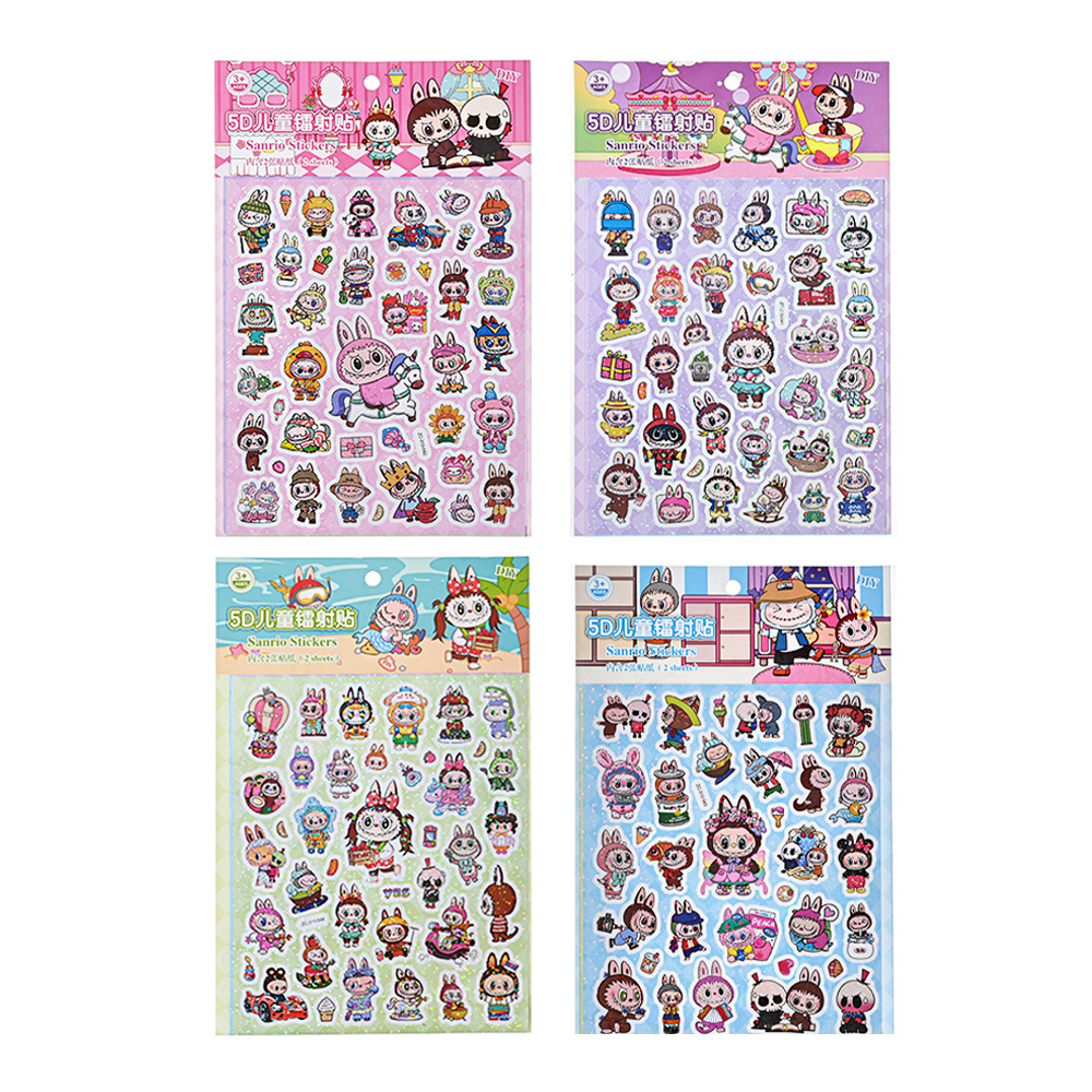 Наклейки M-20623 Зубастик, 4 дизайна 18*26 см