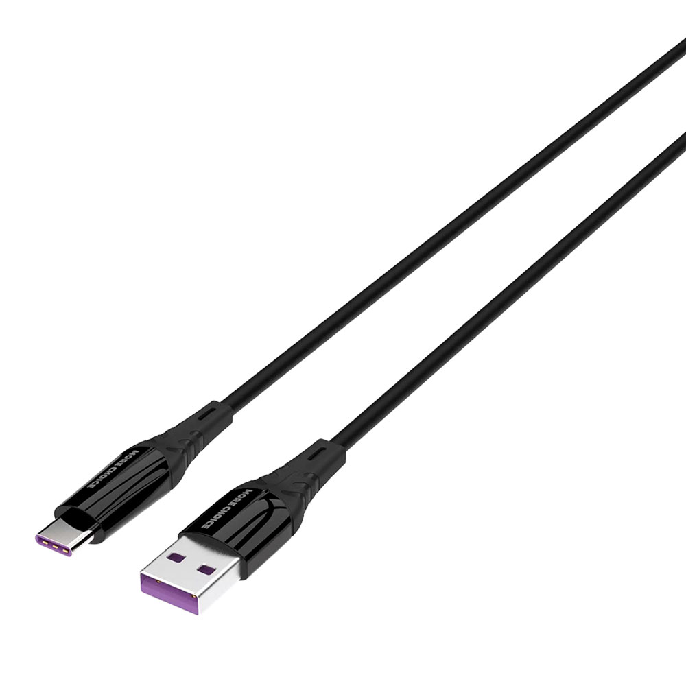 картинка Дата-кабель для зарядки MoreChoice K35a Type-C 3.0A, черный, 1 м 