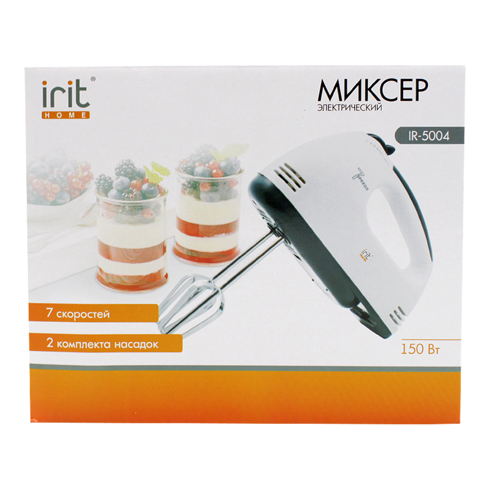 Миксер Irit IR-5004 150Вт 7скоростей