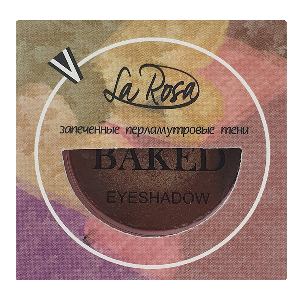 картинка Тени для век LaRosa Baked LE 1112-07, перламутровые запеченные, одинарные, сияющий-медный 