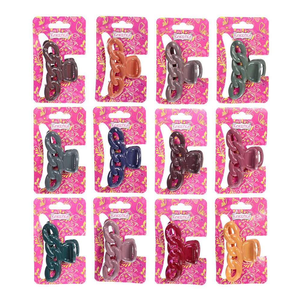 картинка Краб для волос 746-307 Magic Gloss, кольца 6,5 см, в ассортименте 