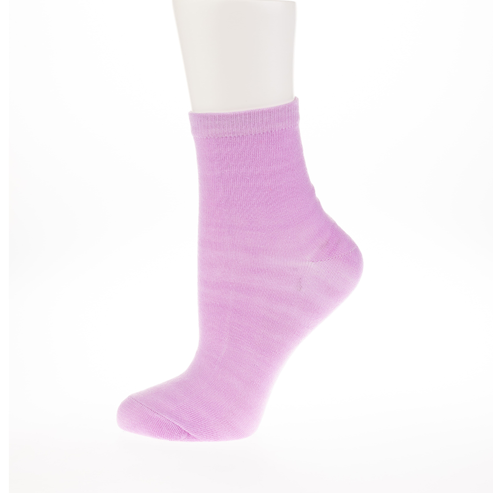 Носки женские Oemen VN136 хлопковые, однотонные, размер 23-25, сиреневый