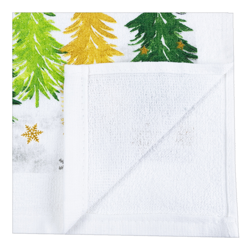 Полотенце кухонное Тайга, 100% хлопок, новогоднее 38*63 см