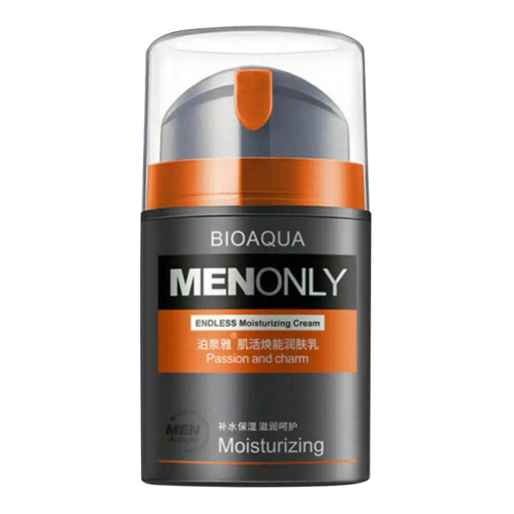 Полиш-крем для лица Bioaqua увлажняющий,с маслом ши, мужской, во флаконе, 50 мл