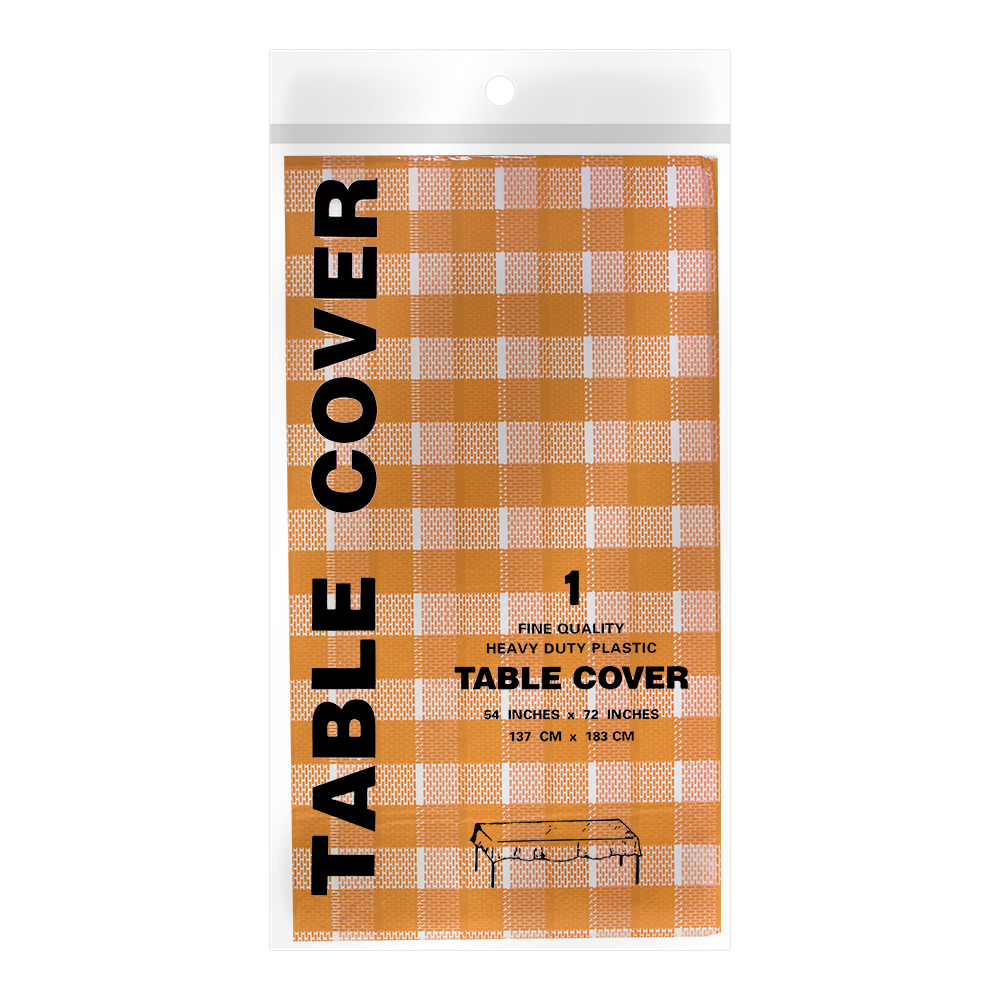 картинка Скатерть SKS-01 в клетку 137*183 см, полиэстер, в ассортименте 