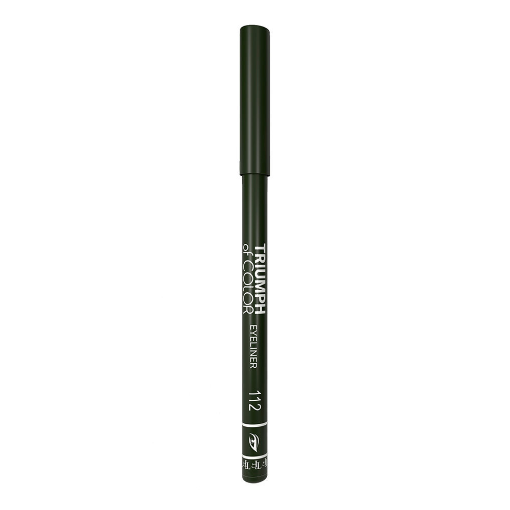 картинка Карандаш для глаз Triumf Of color eyeliner, дымчато-зеленый, тон 112 