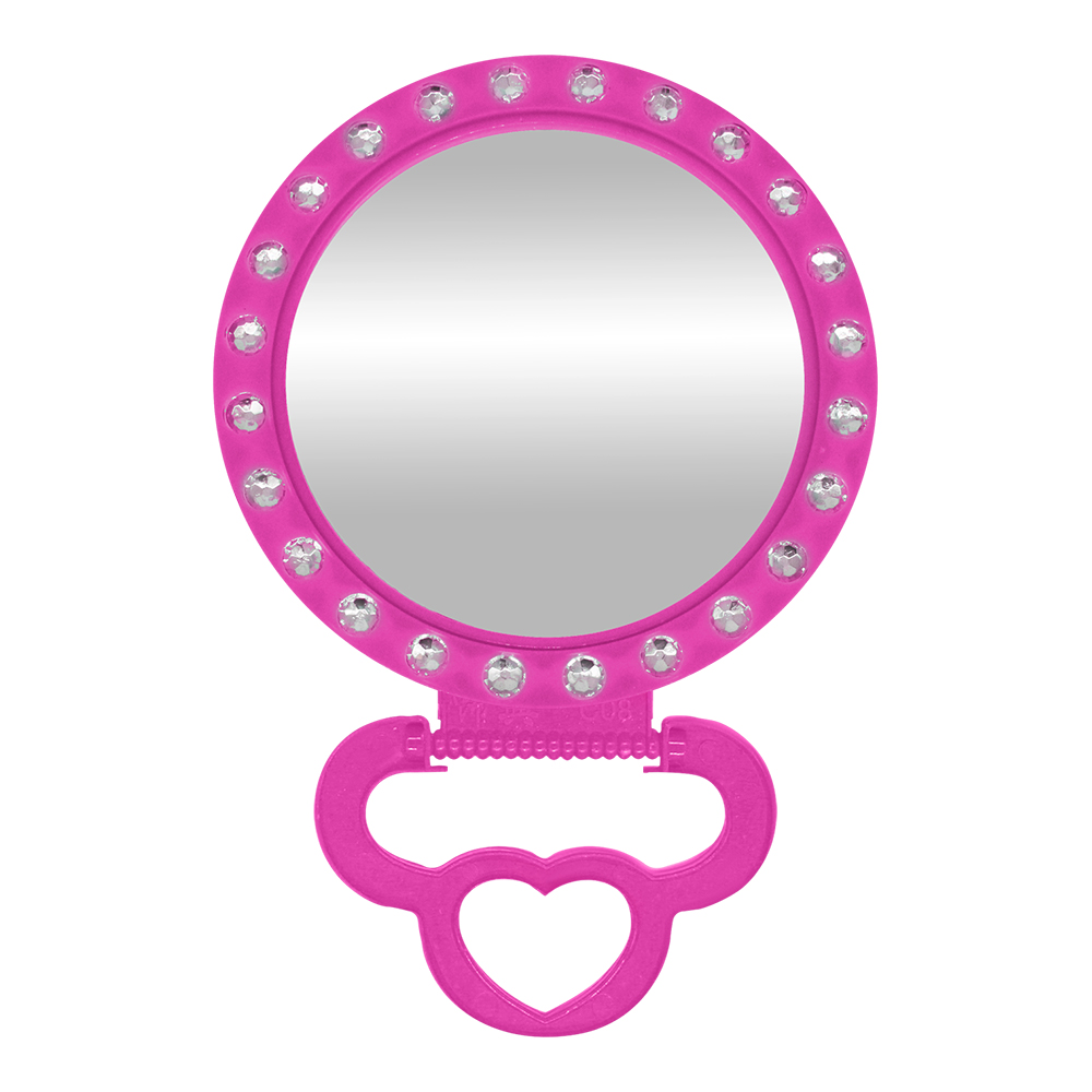 картинка Зеркало ZCDE-43 настольное круглое, 14,5 см, розовый 
