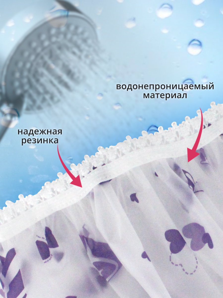 картинка Шапочка для душа SHDD-02, в ассортименте 