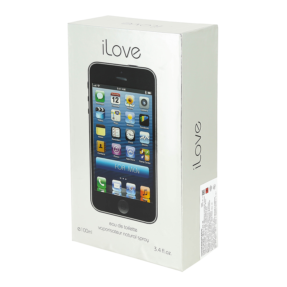 Туалетная вода Iphone I Love For man Grey древесный аромат, мужская, 100 мл