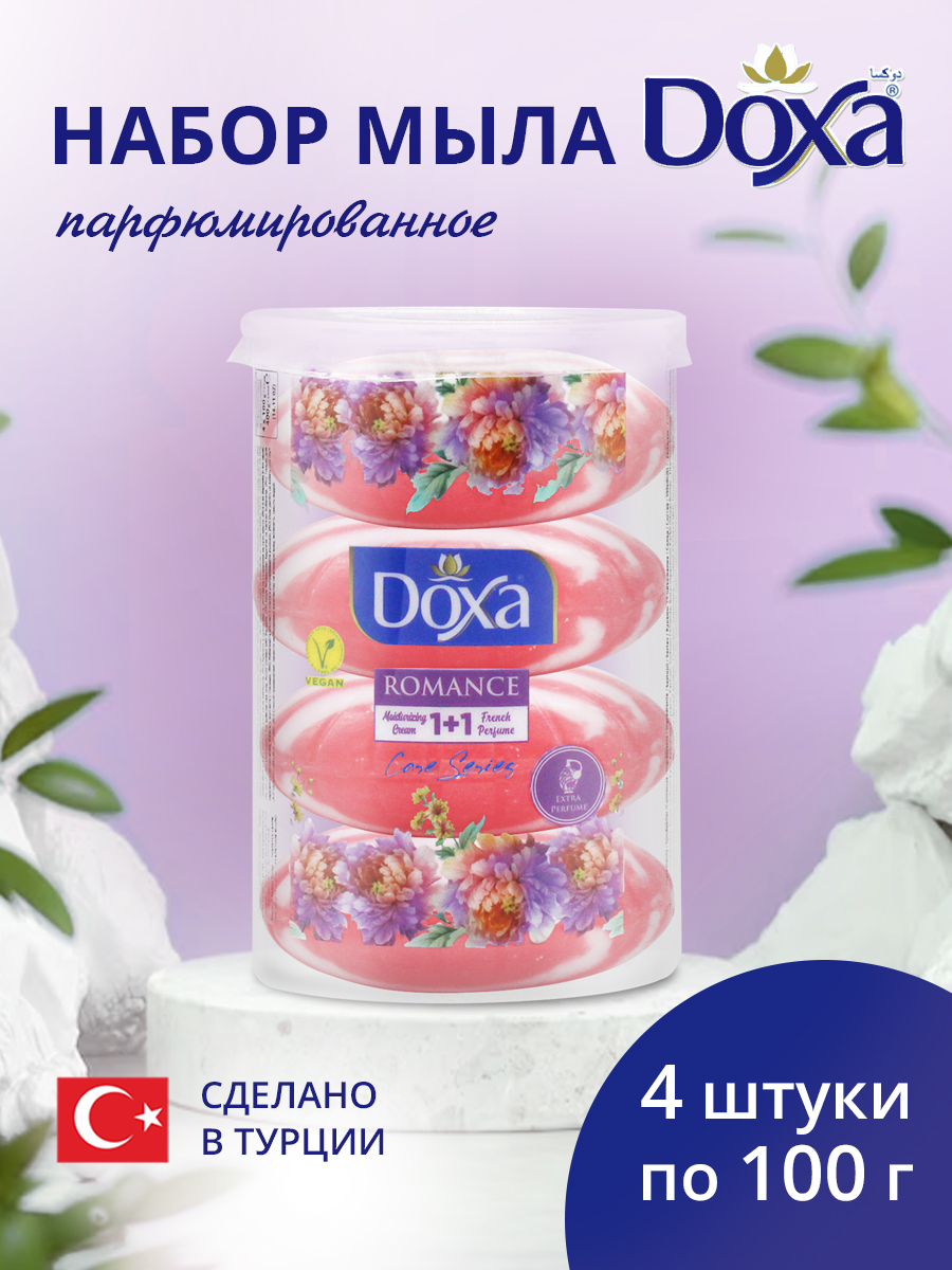 картинка Мыло туалетное DOXA Романтика 100 г , в пластиковом тубусе, 4 шт 