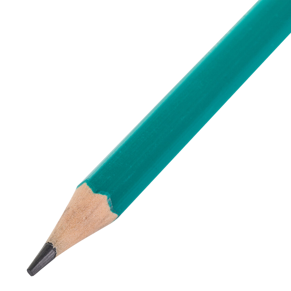 Карандаш чернографитный Brauberg 181326 Grass с резинкой, пластик, коруса зеленый