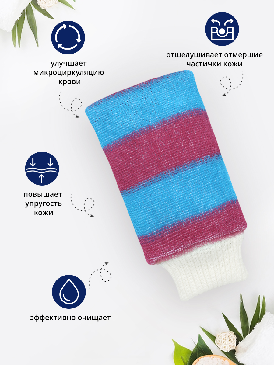 картинка Мочалка для тела из полиэтилена МР-01 