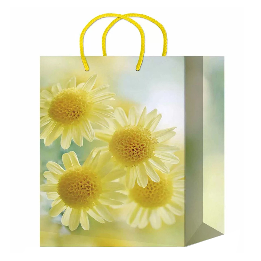 Пакет подарочный MS-621/622/623/624/625 Цветы 14*20*6,5 см, в ассортименте