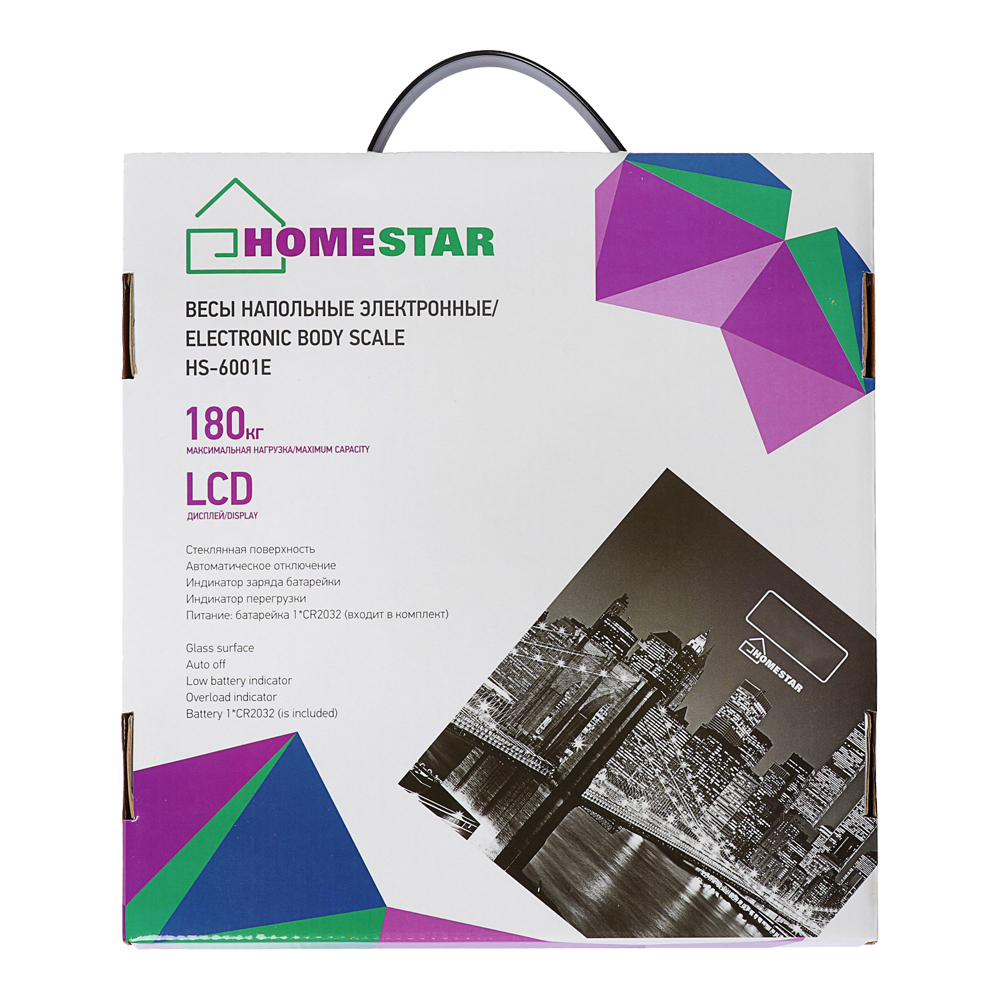 Весы Luazon 3816068 напольные электронные Город, до 180кг, стекло