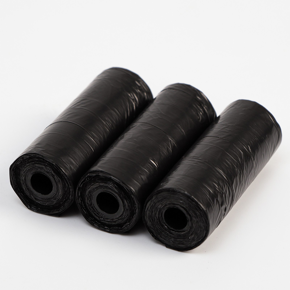 картинка Пакеты для уборки за собаками Пижон 7110501 черные, в пакете, 29*21см 3*15шт 