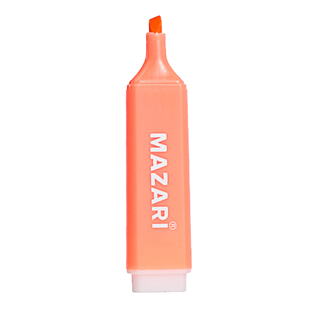Набор текстовыделителей Mazari M-4604, пластик, жёлтый, зелёный, оранжевый, розовый, голубой, фиол, 6 цветов