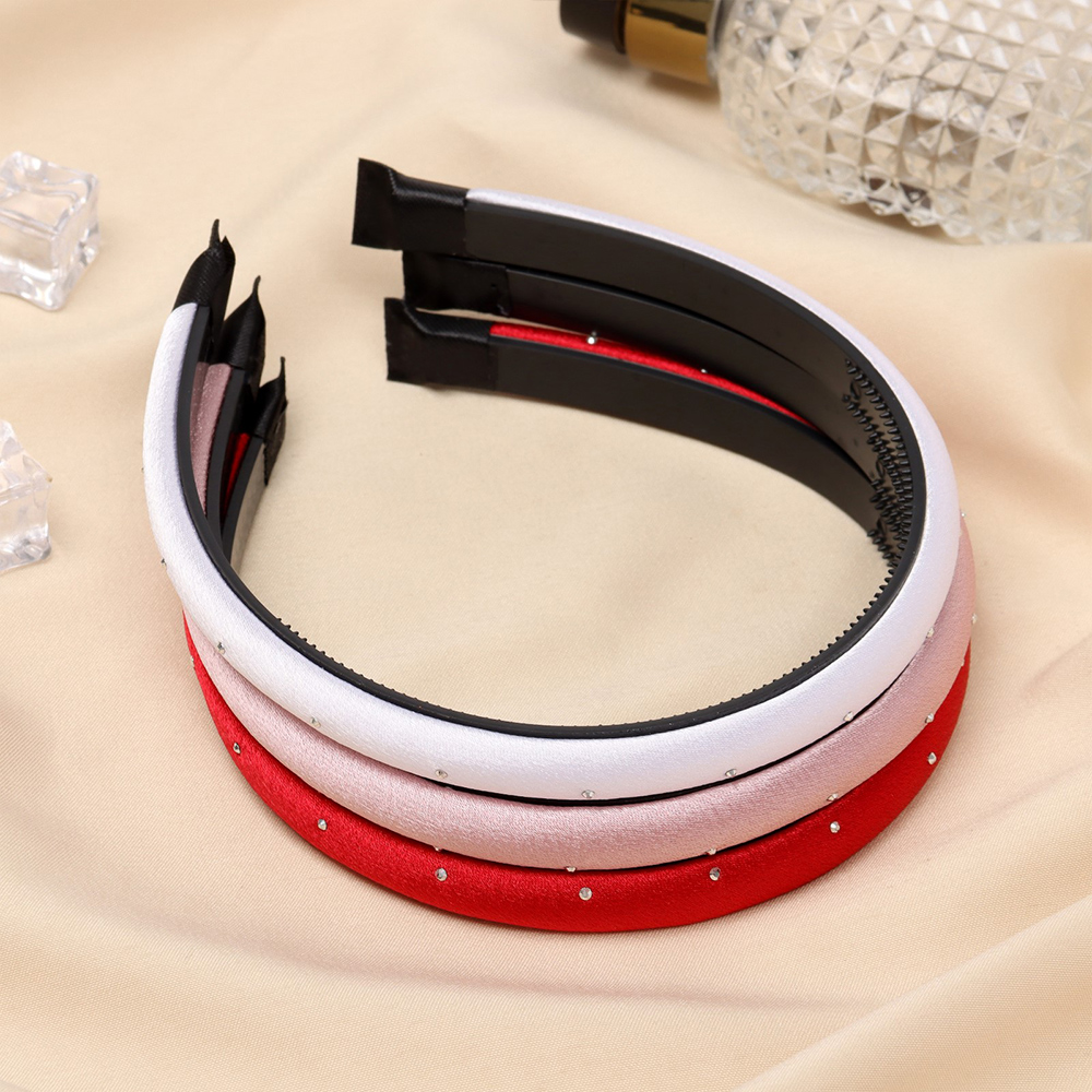 картинка Ободок для волос Queen fair10454606 Ширли, нежность, текстиль 1 см, в ассортименте 