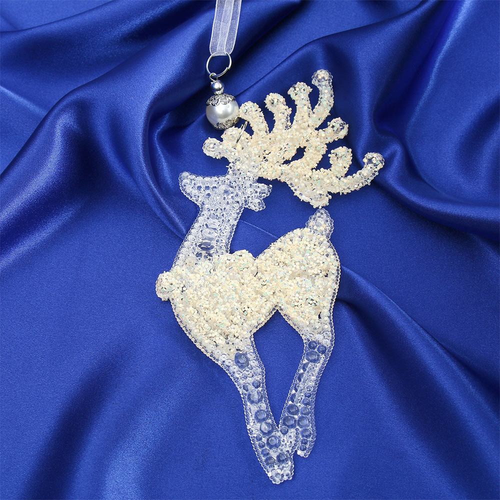 Новогоднее Украшение 3576010 Олень 18х9 см, 13х13,5 см, пластик, прозрачный, 1 шт