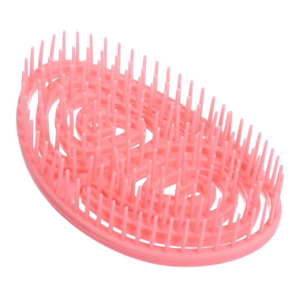 картинка Расческа 655-299 массажная Фиеро 12*8*5см, персиковый 