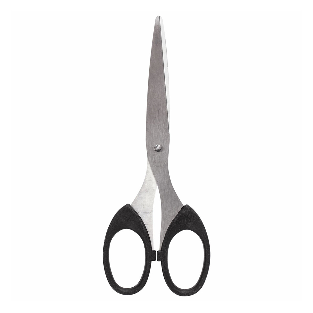 Ножницы канцелярские Brauberg 230933 Classic, черные, 2-х сторонняя заточка,, 160 мм