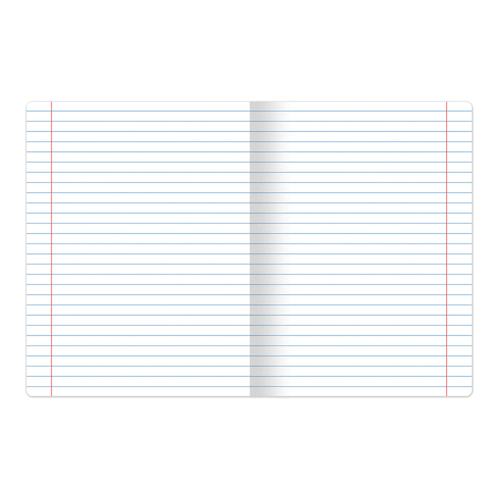 Тетрадь ПЗБМ 106274 линия с полями, офсет, зеленая обложка, 12 листов