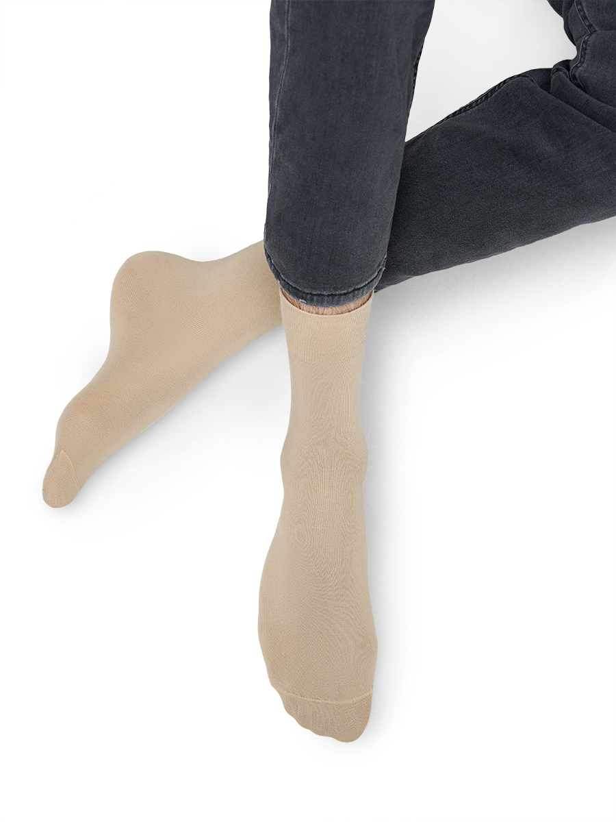 Носки мужские Omsa CLASSIC 203 гладь всесезонные, размер 39-41, Beige