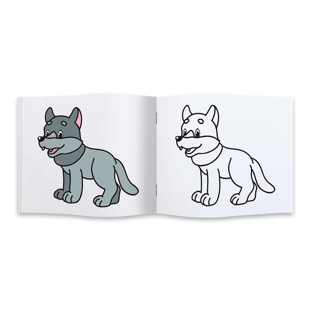 картинка Раскраска 53149 Лесные звери, 170*140 мм, 4 листа 