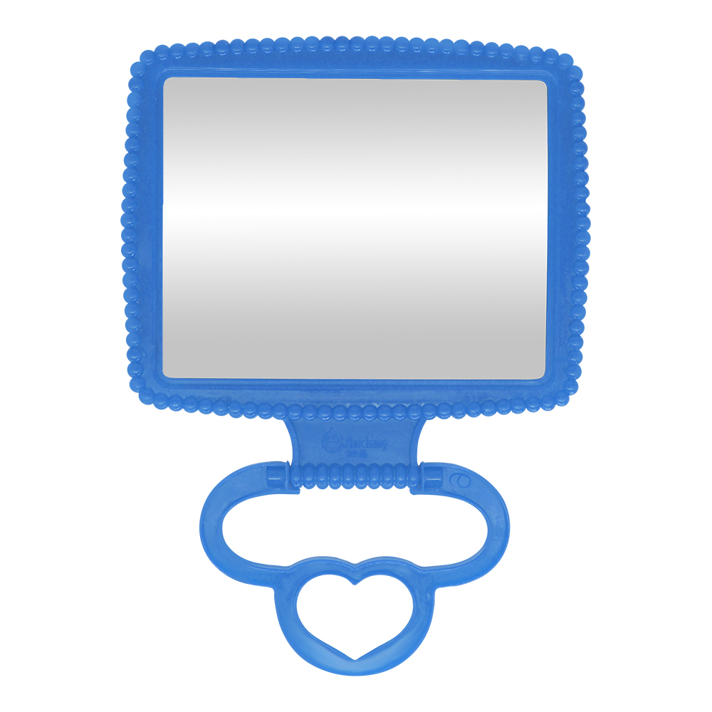 картинка Зеркало ZCDE-05 настольное квадратное 13*10,5 см, пластик, синий 