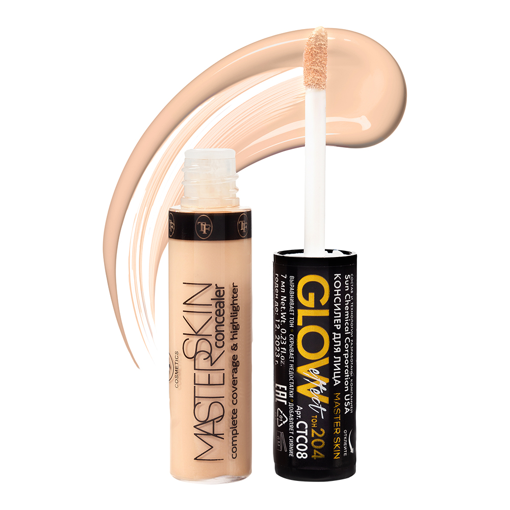 картинка Консилер Triumf Master Skin Glow effect, тон 204, нежный беж 