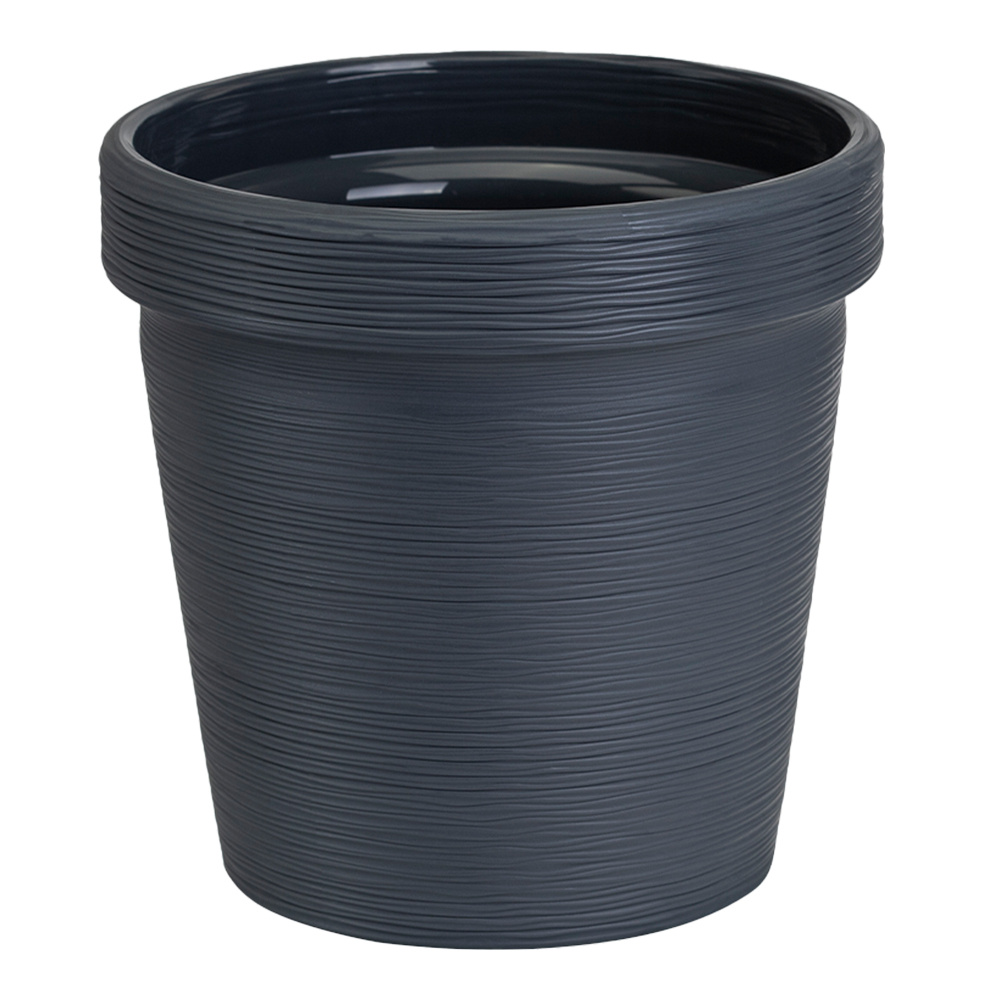 картинка Кашпо КШ-9100 Терра, полипропилен, антрацит, 3,57 л 