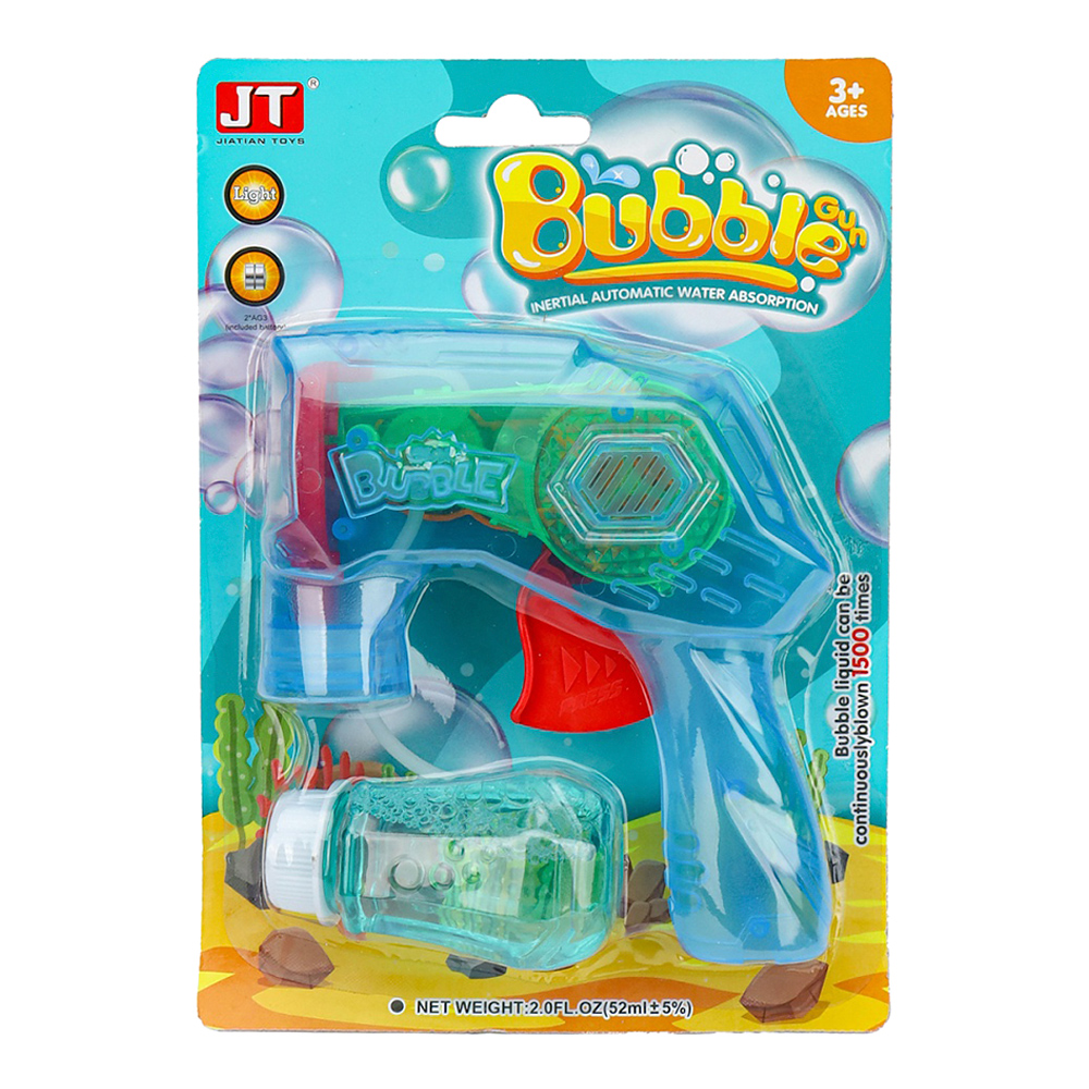 картинка Мыльные пузыри Y9349126 Пистолет со светом, 22см, в ассортименте 55 мл 