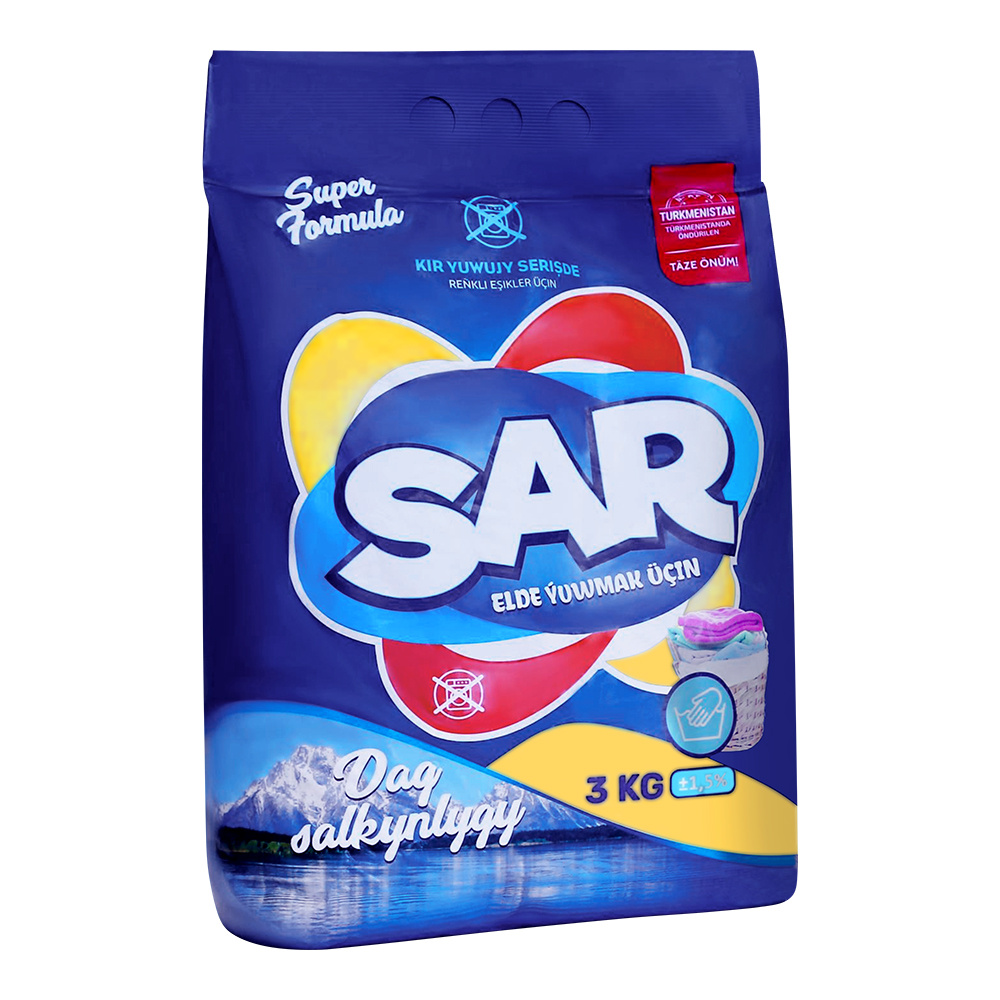 картинка Стиральный порошок SAR для ручной стирки, 3 кг 