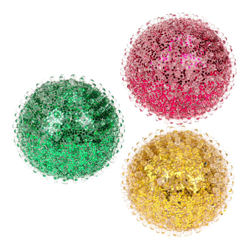 картинка Мялка ИК-9078 Антистресс, с блестками, 6 см, в ассортименте 